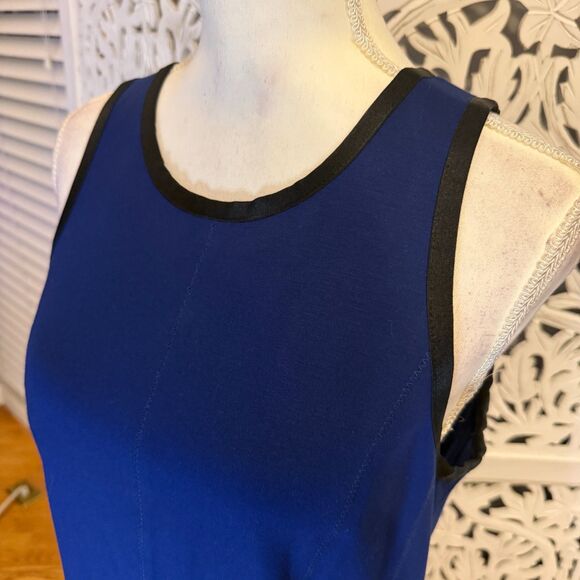 NWT Banana Republic Mythic Blue Fit & Flare Dress Sz 14 - Picture 3 of 7